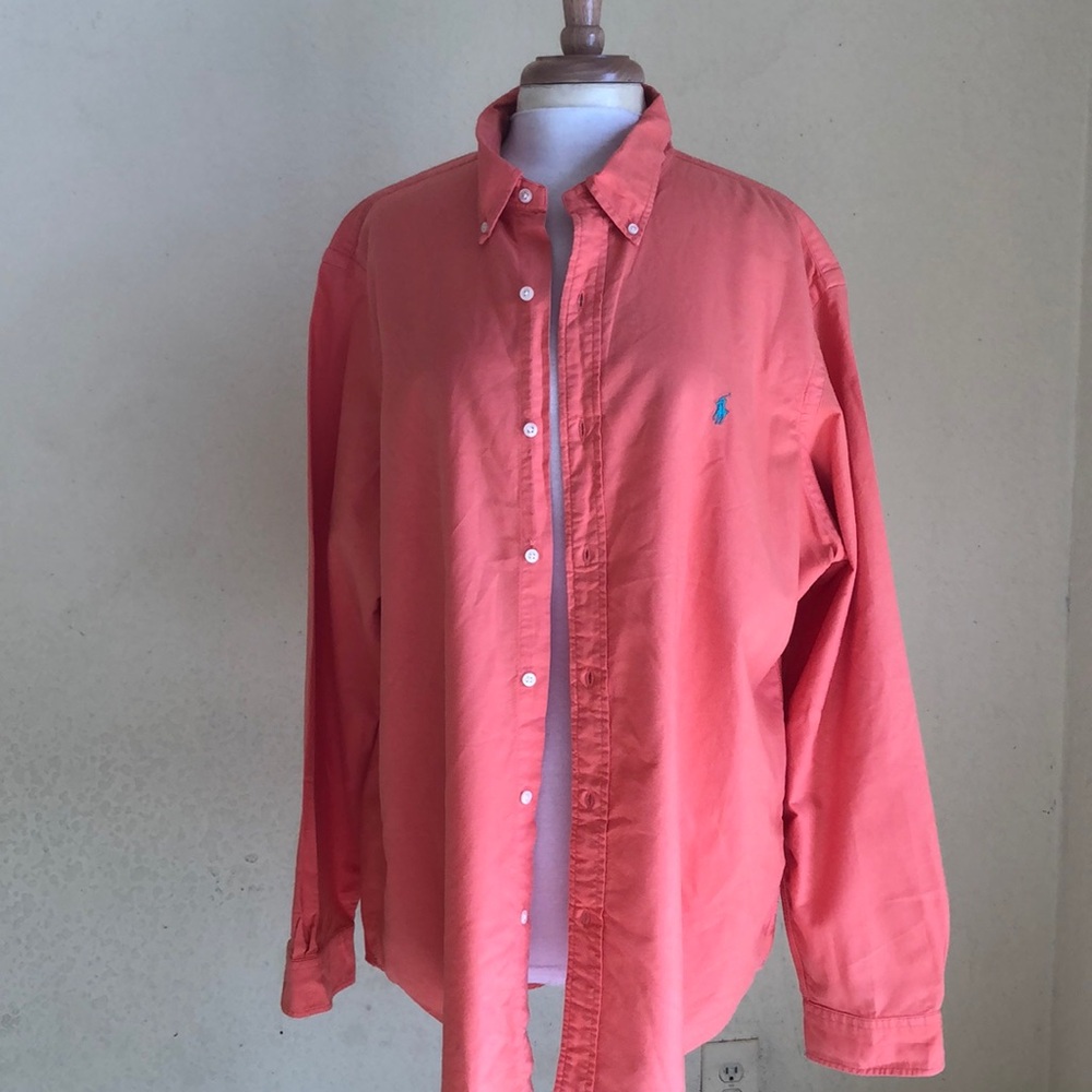 Ralph Lauren Men’s Classic Fit Longsleeve Button Down Shirt, Size XXL/TTG